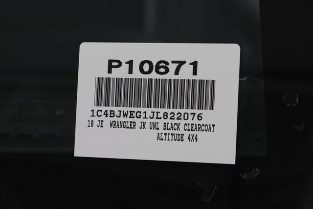 2018 Jeep Wrangler JK Unlimited Altitude 4x4
