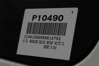 2019 Jeep Wrangler Unlimited Sport S 4x4