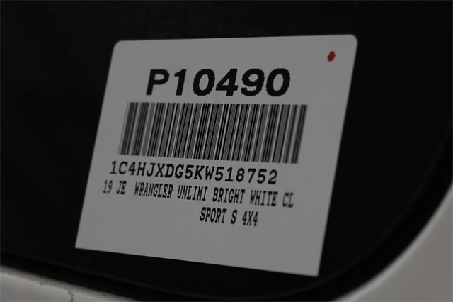 2019 Jeep Wrangler Unlimited Sport S 4x4