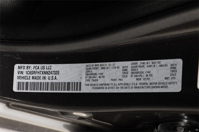 2022 RAM 1500 Limited Crew Cab 4x4 5'7" Box