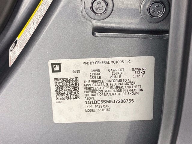 2018 Chevrolet Cruze LT