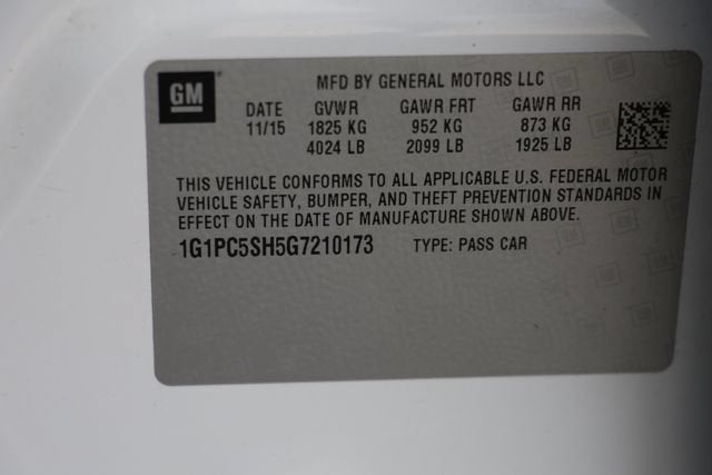 2016 Chevrolet Cruze Limited LS