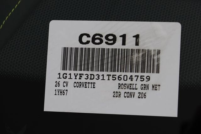 2026 Chevrolet Corvette Z06 3LZ