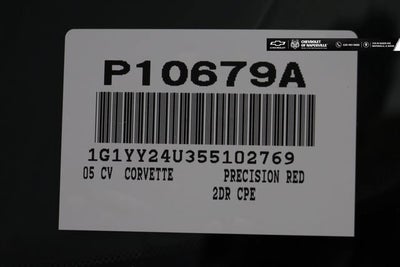 2005 Chevrolet Corvette 2DR CPE