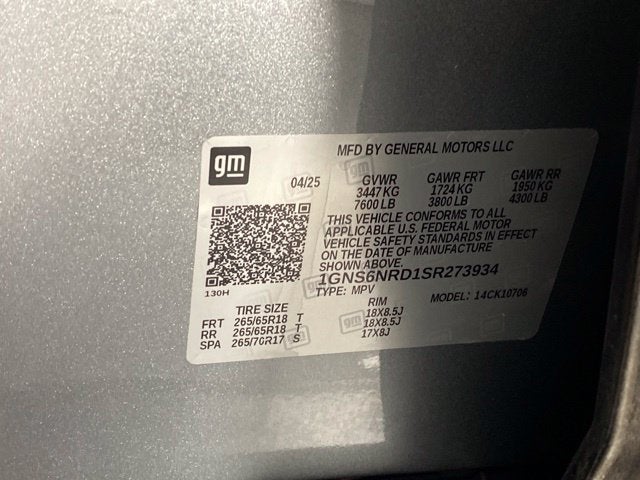 2025 Chevrolet Tahoe LT