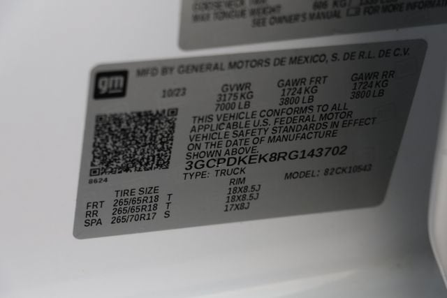2024 Chevrolet Silverado 1500 LT (2FL)