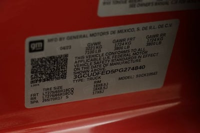 2023 Chevrolet Silverado 1500 LT Trail Boss