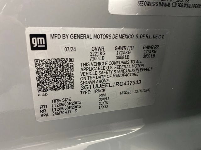 2024 GMC Sierra 1500 AT4