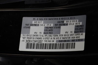 2017 Mazda Mazda3 Hatchback Base