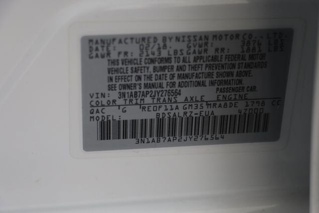 2018 Nissan Sentra SR