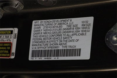 2023 Honda Ridgeline RTL-E