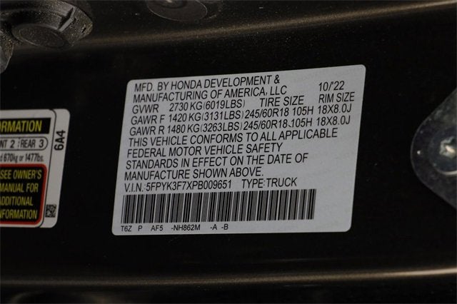 2023 Honda Ridgeline RTL-E